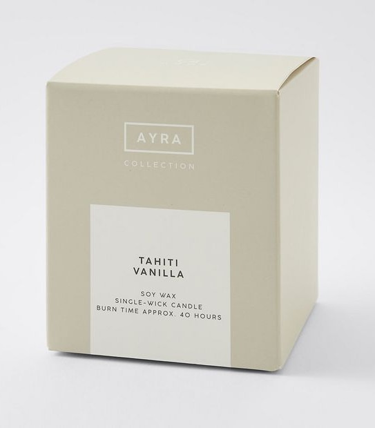 Ayra Single Wick Soy Candle