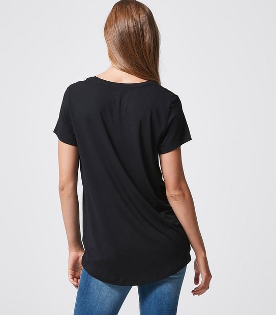 Modal/Elastane Crew Neck T-Shirt