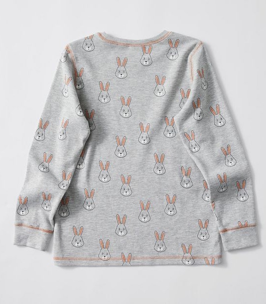 Kids Organic Cotton Waffle Bunny Pyjama Set 4 of 6