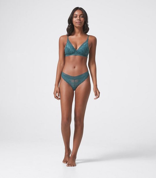 Lily Loves Border Lace Brazillian Briefs