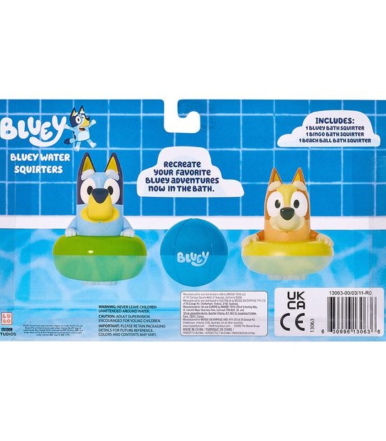 Bluey Bath Squirters 3 Pack