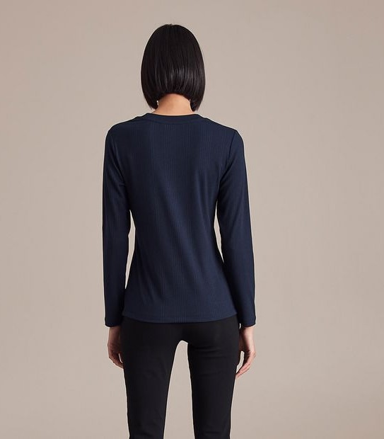 Scoop Rib Knit Top