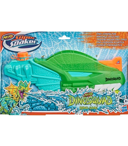 NERF Supersoaker Dinosquad - Dino Soak Water Blaster - Pump Action