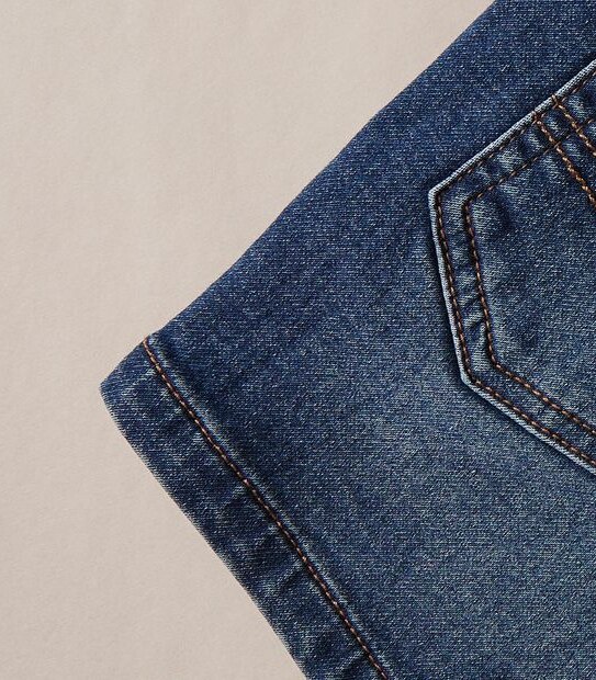 Ribbed Waist Wonder Denim Short