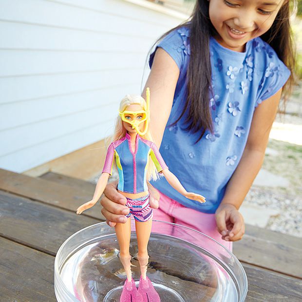 Barbie Doll With Color-Change Top, Puppy & Dolphin – Fun Sounds Included