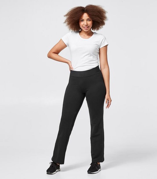 Active Wide Waistband Pants - Black