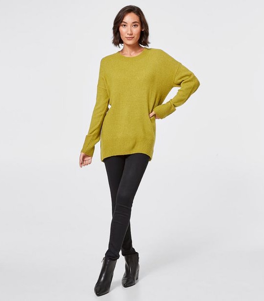 Supersoft Crew Neck Jumper - Golden Olive Green