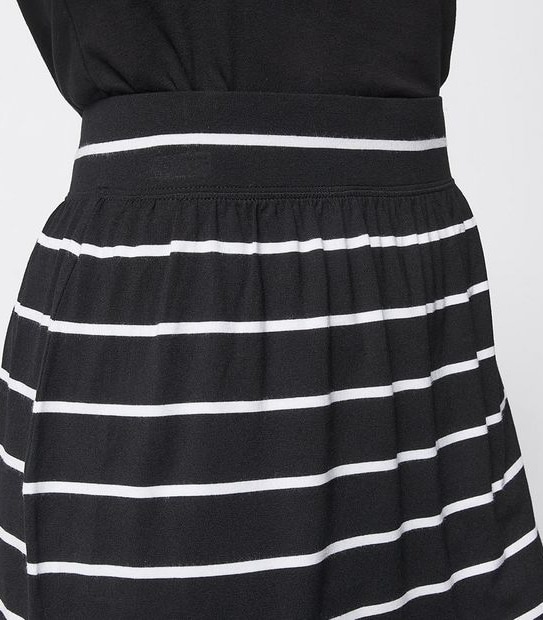 Jersey Curved Hem Skirt