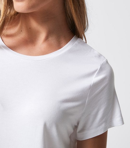 Modal/Elastane Crew Neck T-Shirt