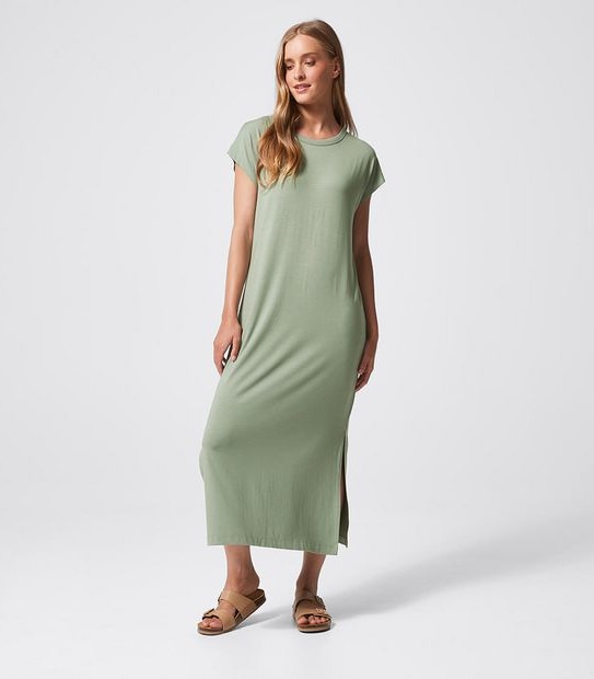 Short Sleeve Knit Shift Dress