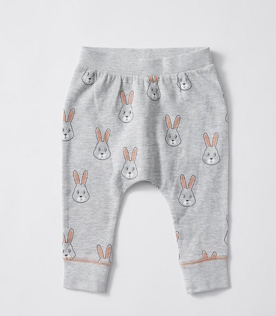 Baby Organic Cotton Bunny Waffle Pyjama Set 5 of 6