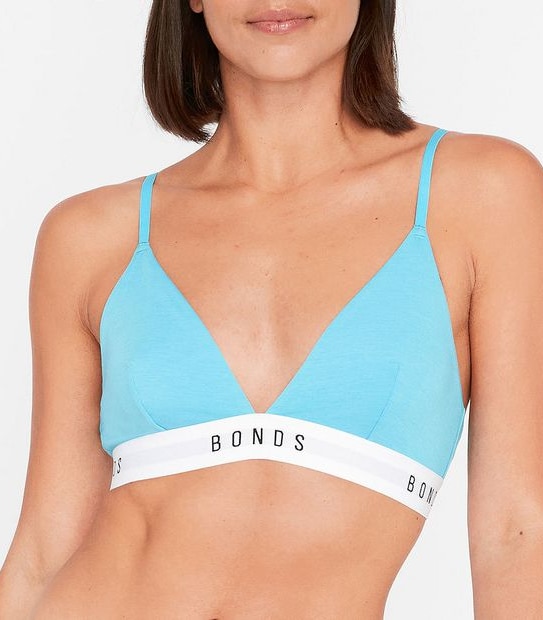 Bonds Original Triangle Crop Bra - Blue Jay