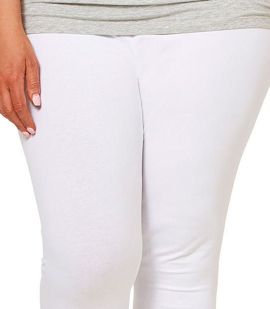 Belle Curve Basic 3/4 Legging - White