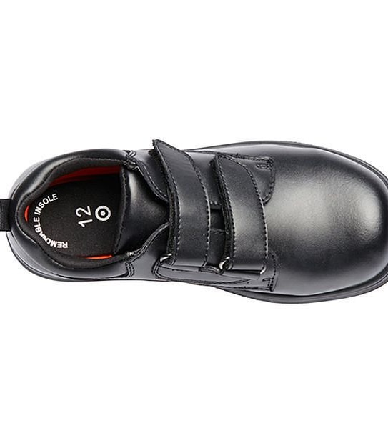 Earl Junior Twin Tab Leather School Shoes