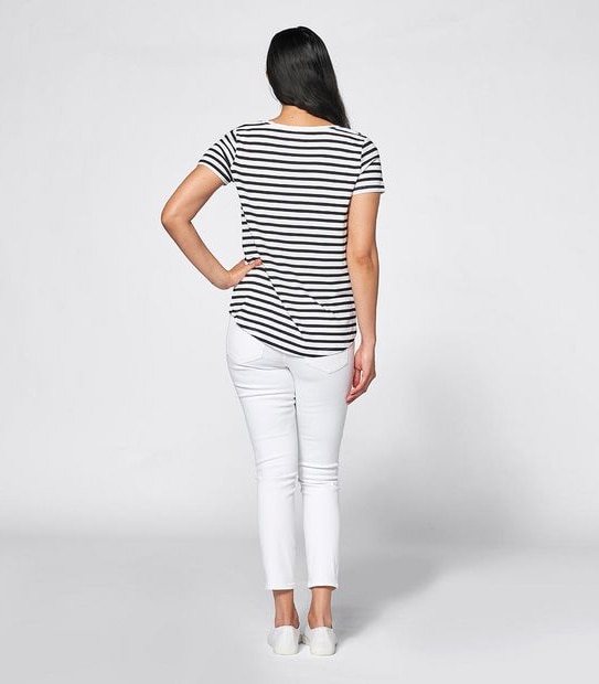 Modal/Elastane V-Neck T-Shirt
