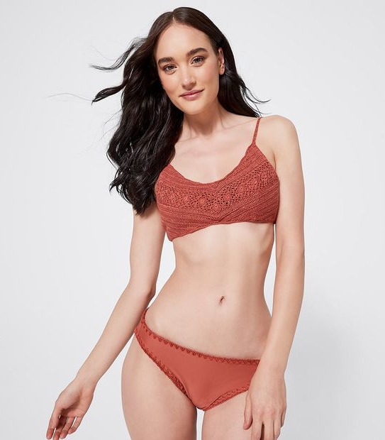 Lily Loves Crochet Bralette Bikini Swim Top