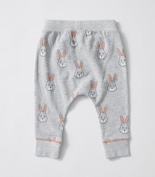 Baby Organic Cotton Bunny Waffle Pyjama Set 6 of 6