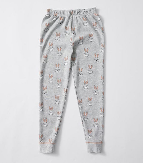 Kids Organic Cotton Waffle Bunny Pyjama Set 6 of 6