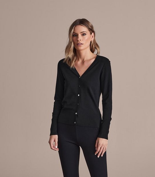 Preview Ribbed V-Neck Cardigan