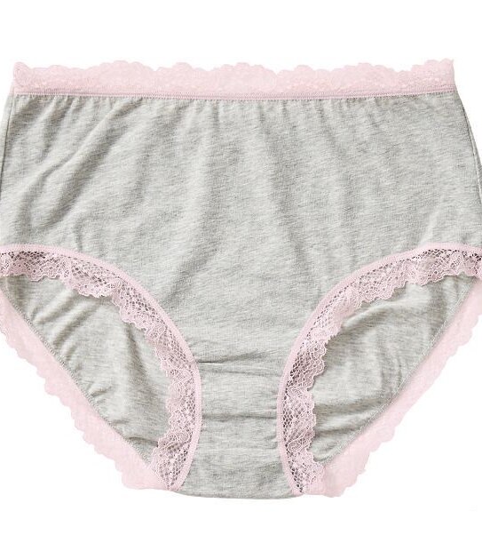2 Pack Cotton & Lace Full Briefs