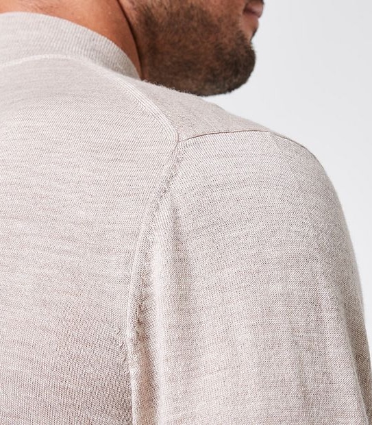 Preview Merino Wool Half Zip Neck Jumper