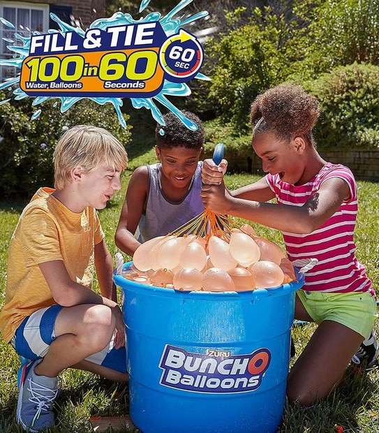Bunch O Balloons 100 Rapid-Filling Self-Sealing Water Grenades 3 Pack