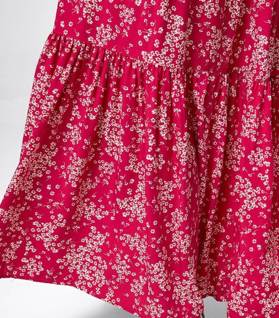 Scoop Neck Tiered Maxi Dress