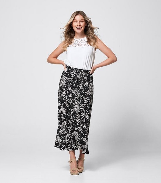 Bias Cut Slip Skirt