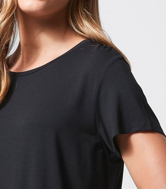 Modal/Elastane Crew Neck T-Shirt