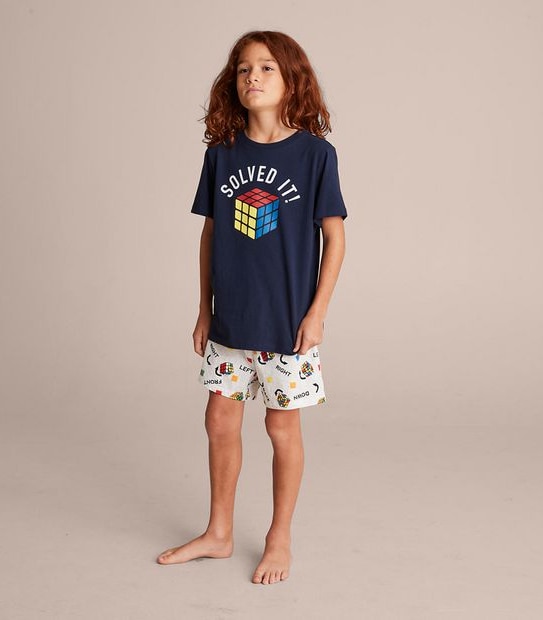 Unisex Kids Family Matching Rubiks Pyjama Set