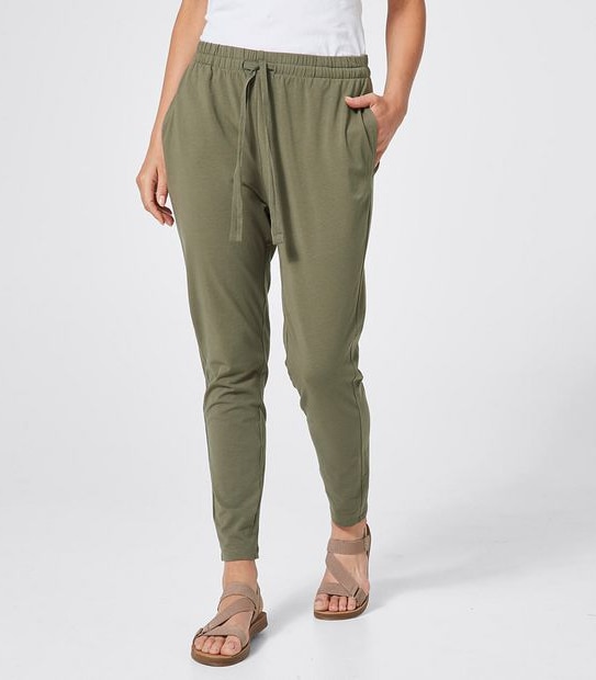 Organic Cotton Jersey Drop Crotch Pants