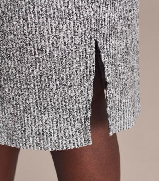 Curve Dolman Sleeve Knit Rib Dress