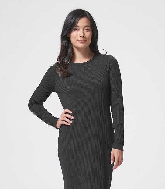 Rib Midi Dress