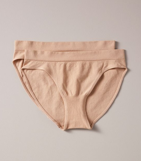 2 Pack Cotton Seamfree Bikini Briefs