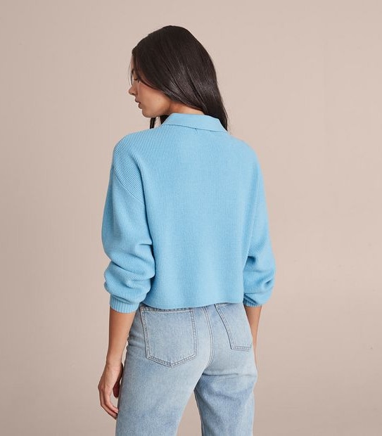 Lily Loves Boxy Knit Polo Jumper
