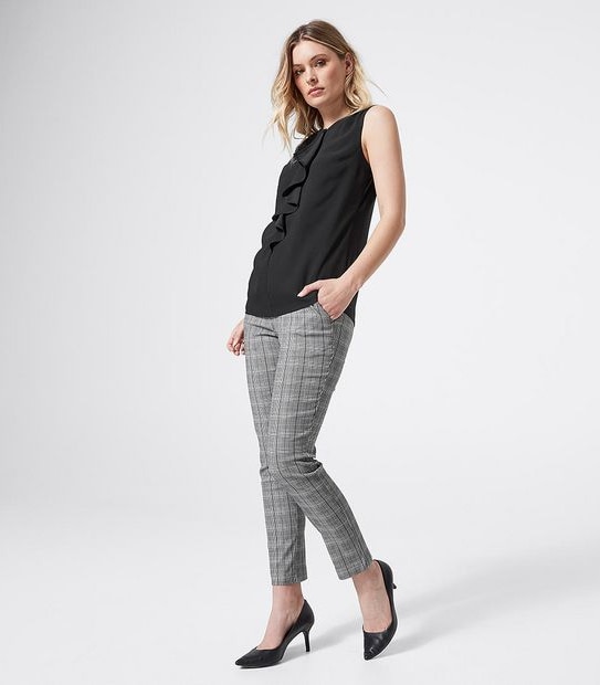 Preview Sleeveless Ruffle Front Shell Top - Black