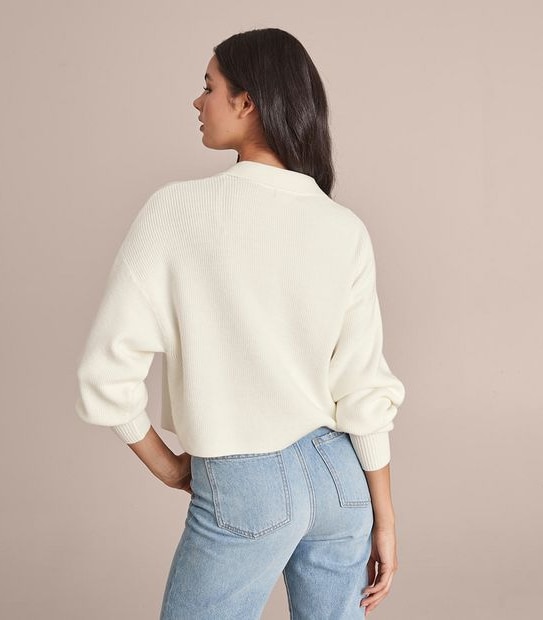 Lily Loves Boxy Knit Polo Jumper