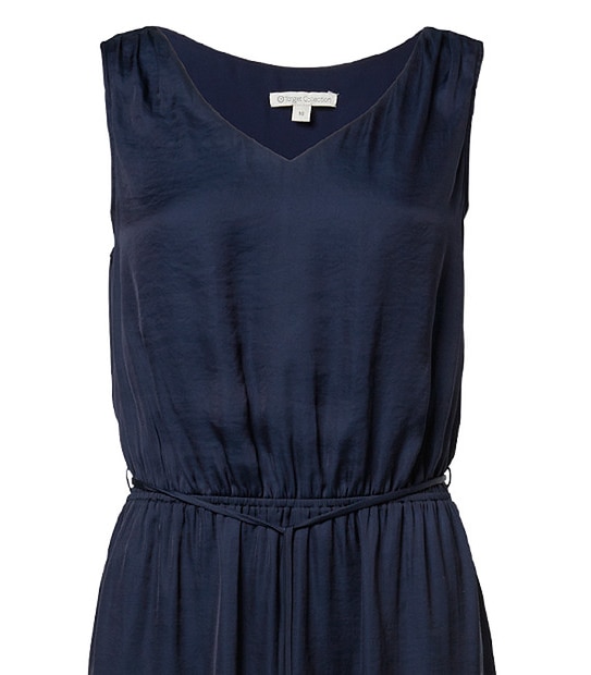 Tie Waist Maxi Dress - Peacoat