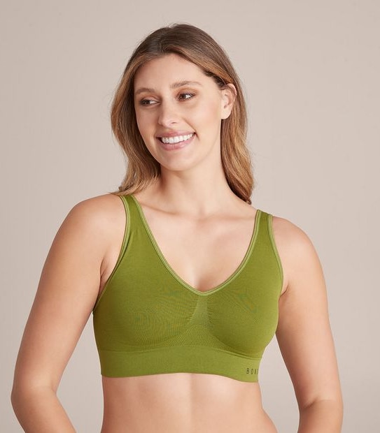 B BONDS WVLHT SEAMFREE COMFY CROP KSI KHAKI GARDEN