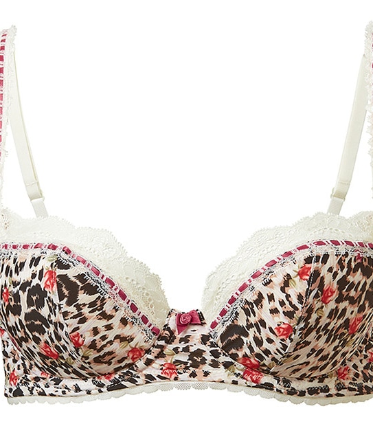 Collette Dinnigan Wild Hearts Rose Leopard Balconette Bra 4 of 4