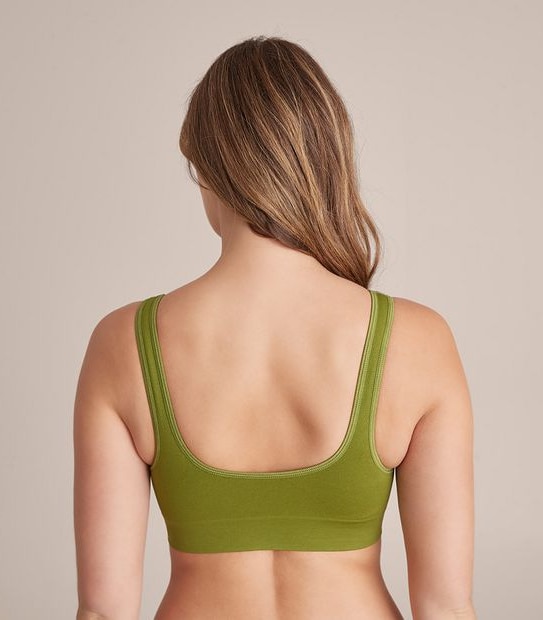 B BONDS WVLHT SEAMFREE COMFY CROP KSI KHAKI GARDEN