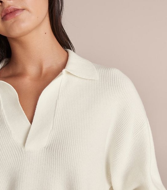Lily Loves Boxy Knit Polo Jumper