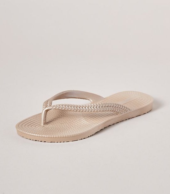Womens Taya Recycled Textured Thongs