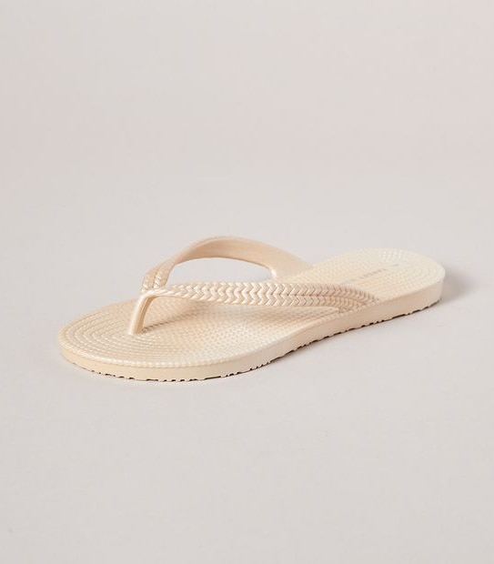 Womens Taya Recycled Textured Thongs