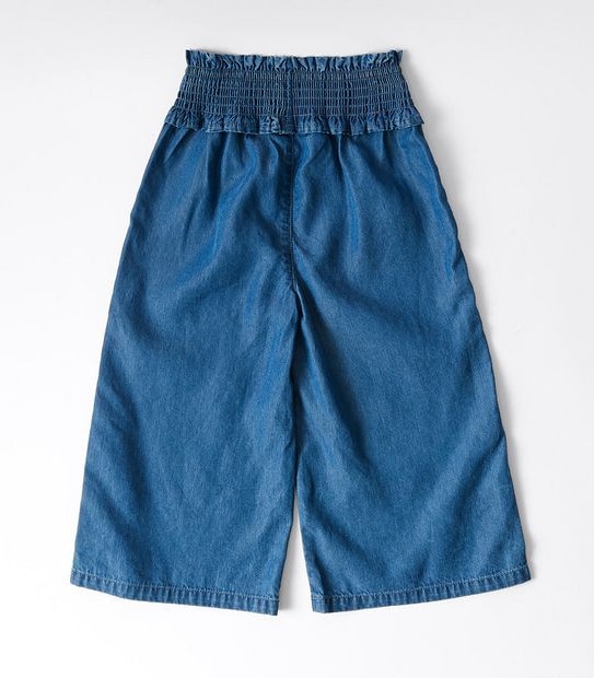 Shirred Wide Leg Pants