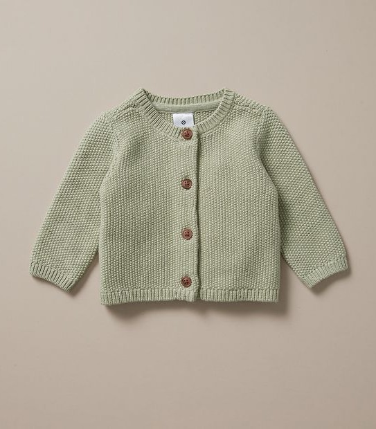 Baby Moss Knit Cardigan