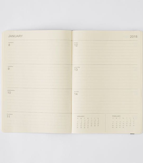 Target 2018 Weekly Diary - B5