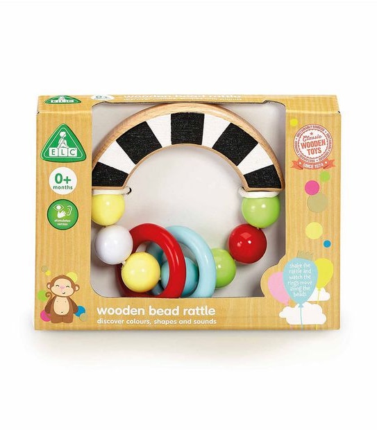 Early Learning Centre Wooden Bead Rattle
