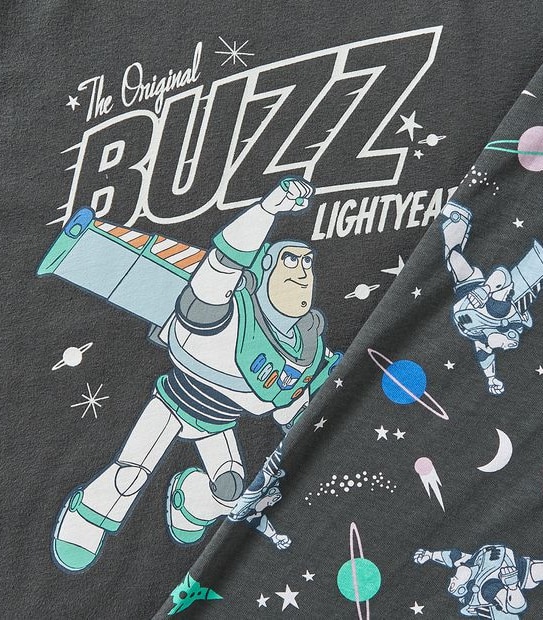 Kids Unisex Family Matching Disney Glow-In-The-Dark Buzz Lightyear Cotton Pyjama Set