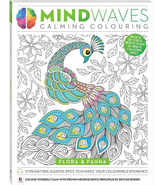 Mindwaves Calming Colouring: Flora & Fauna